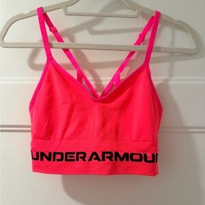 Under Armour Neon Pink Sports Bra